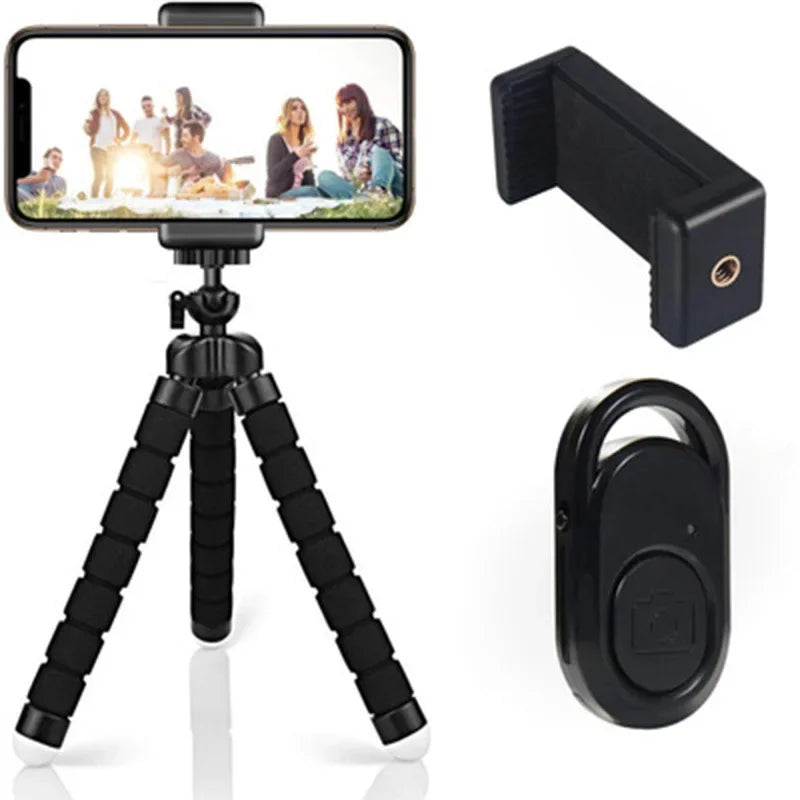Flexible Octopus Tripod with Phone & Camera Mount
