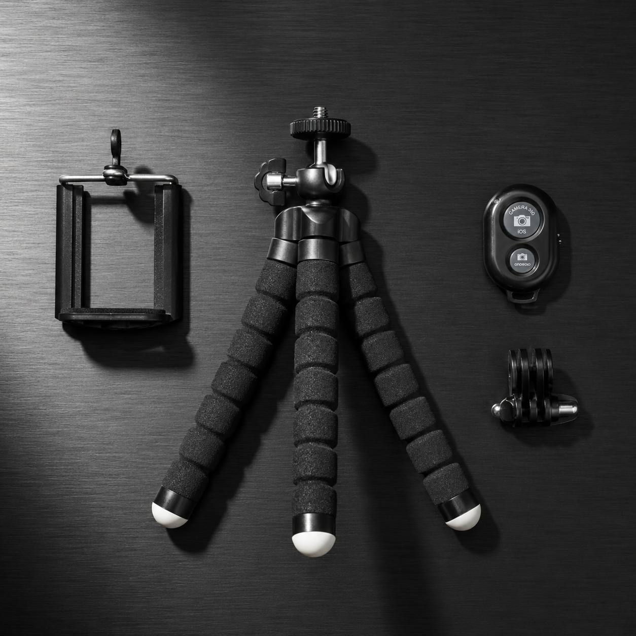 Flexible Octopus Tripod with Phone & Camera Mount