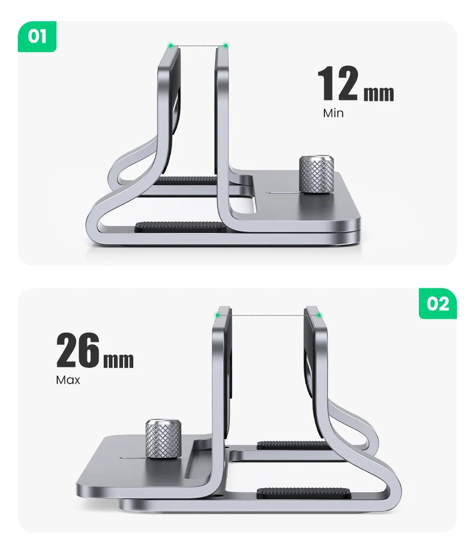 UGREEN Foldable Aluminum Vertical Laptop Stand