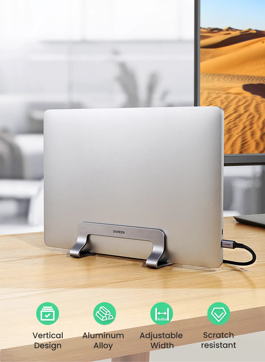 UGREEN Foldable Aluminum Vertical Laptop Stand