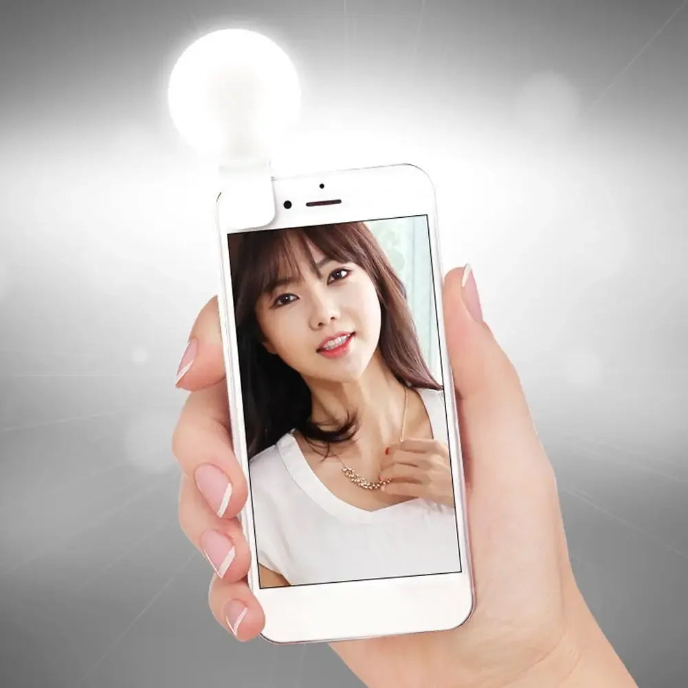 Portable 3-Level Clip-On Selfie Ring Light
