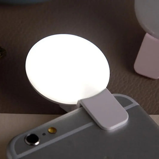 Portable 3-Level Clip-On Selfie Ring Light