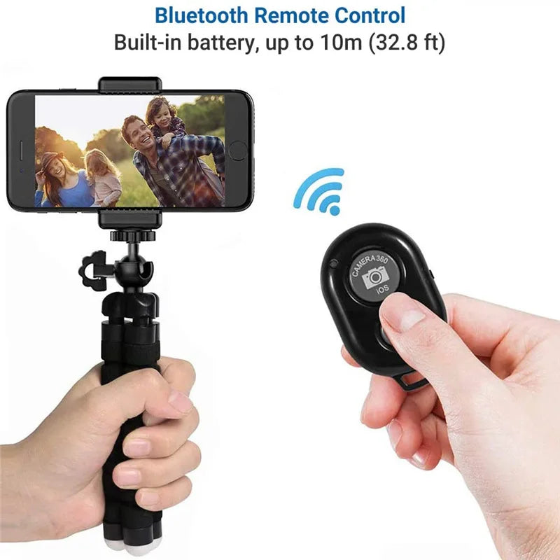 Flexible Octopus Tripod with Phone & Camera Mount
