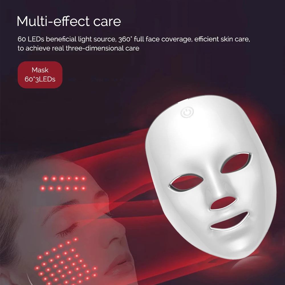 7-Color LED Face & Neck Rejuvenation Mask