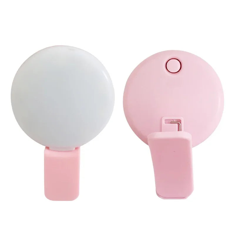 Portable 3-Level Clip-On Selfie Ring Light
