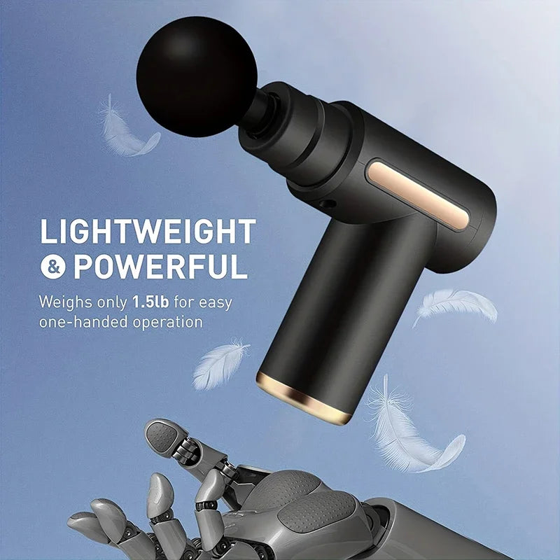 Portable Deep-Tissue Muscle Recovery Massage Gun
