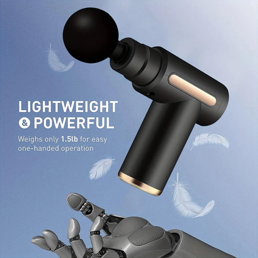 Portable Deep-Tissue Muscle Recovery Massage Gun