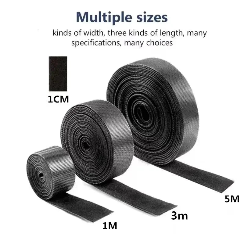 5M Reusable Hook-and-Loop Cable Organizer Roll
