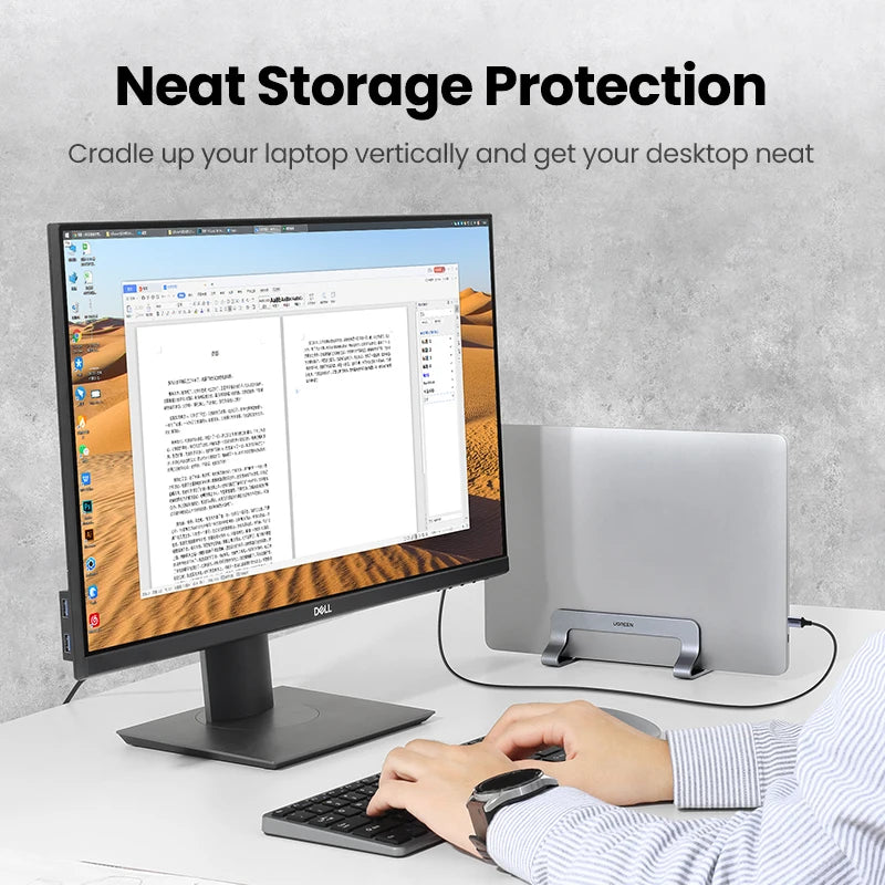UGREEN Foldable Aluminum Vertical Laptop Stand