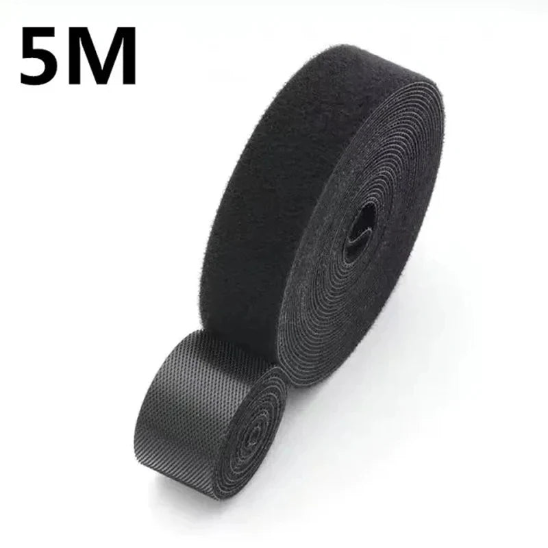 5M Reusable Hook-and-Loop Cable Organizer Roll