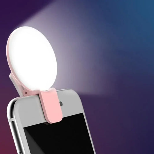Portable 3-Level Clip-On Selfie Ring Light