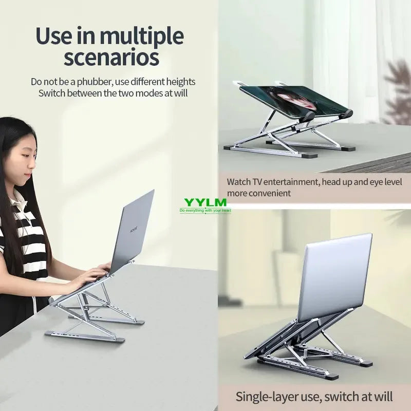 Adjustable Foldable Aluminum Laptop Stand
