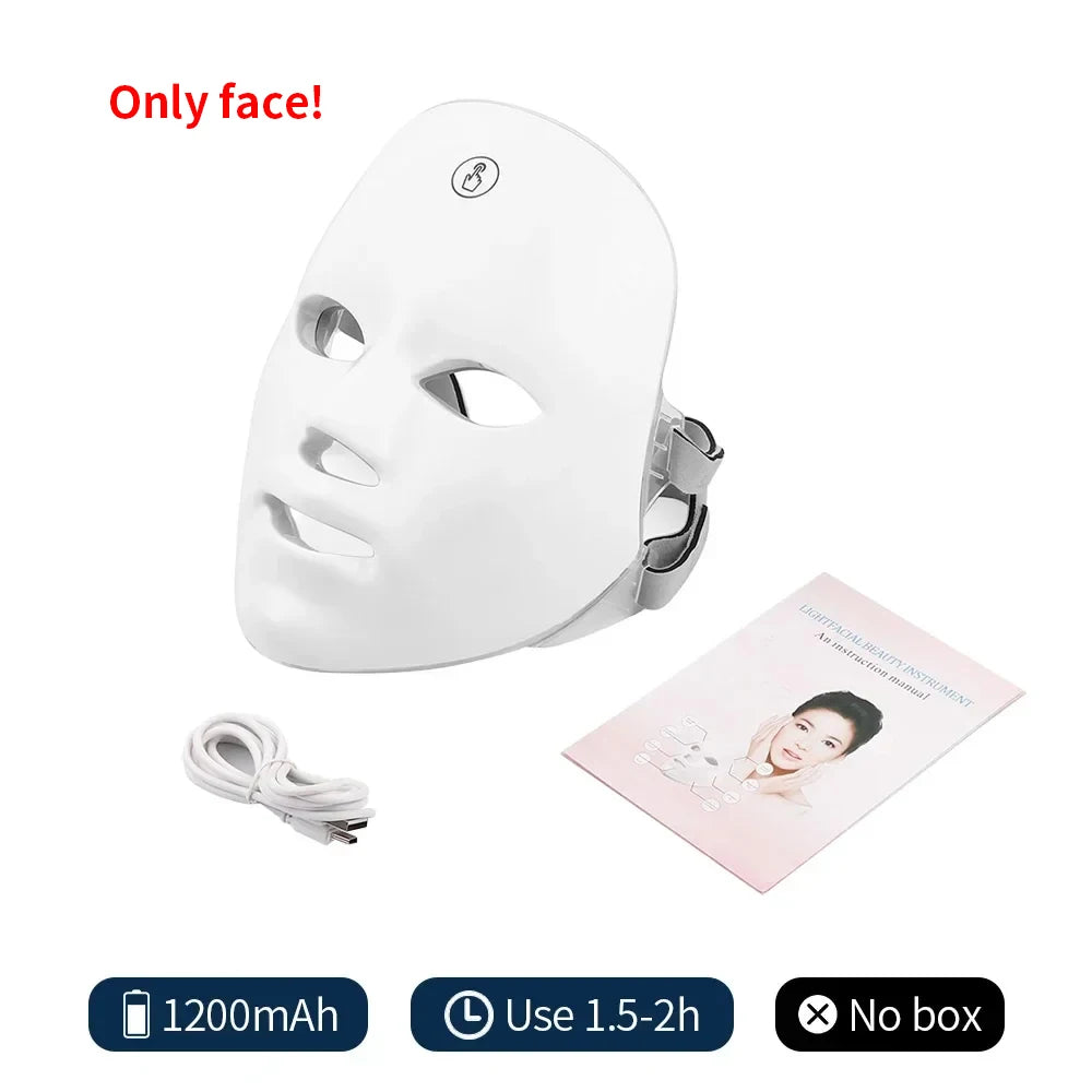 7-Color LED Face & Neck Rejuvenation Mask
