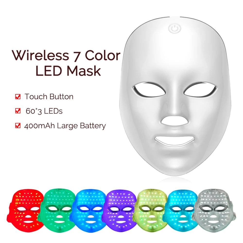 7-Color LED Face & Neck Rejuvenation Mask