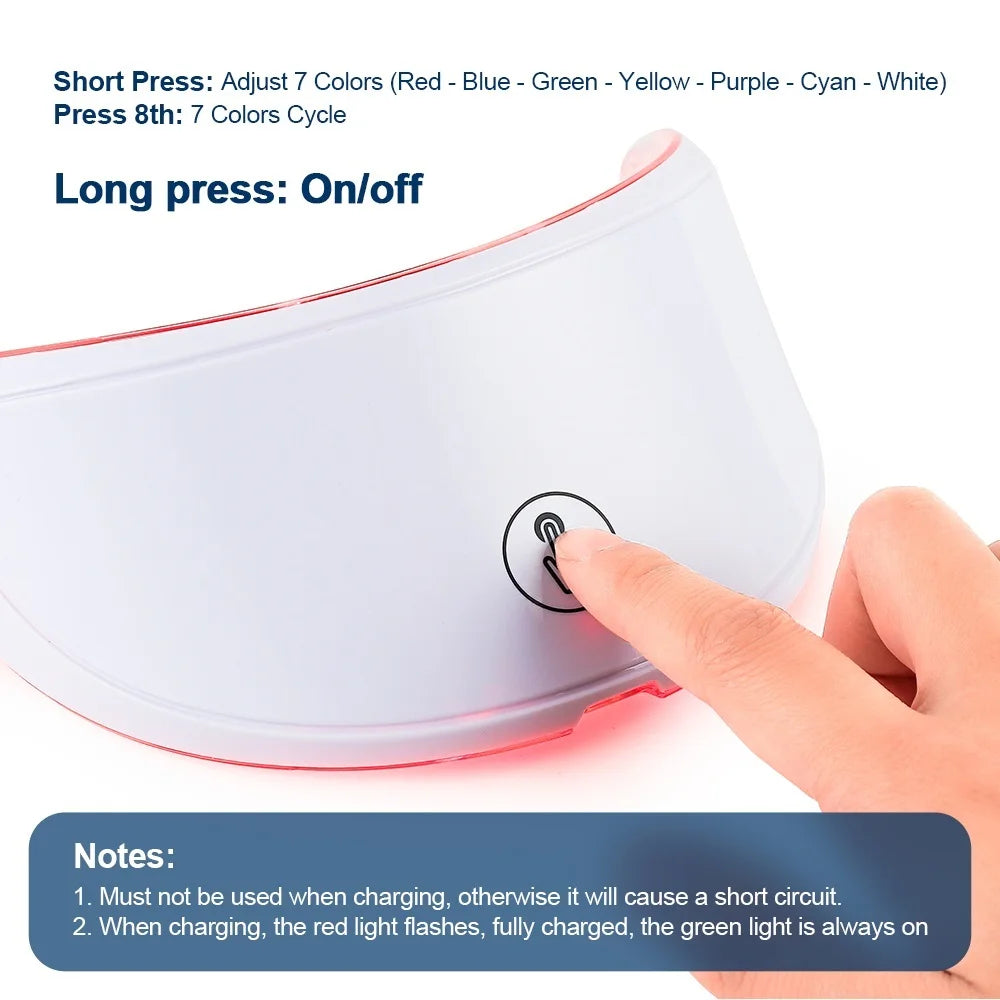 7-Color LED Face & Neck Rejuvenation Mask