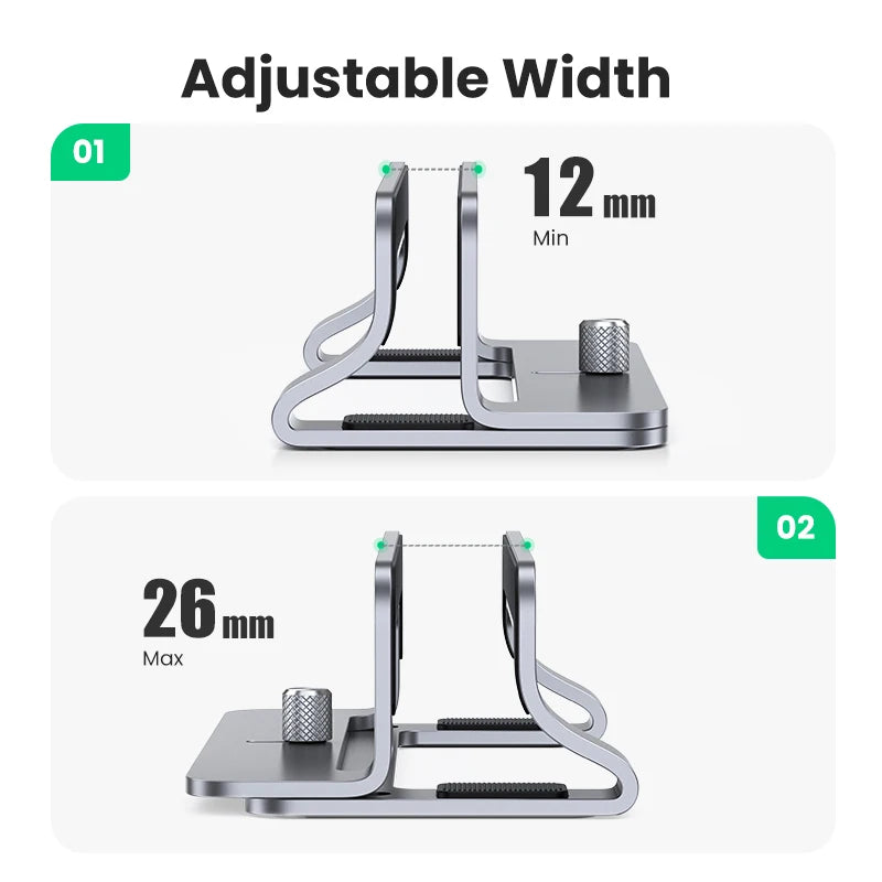 UGREEN Foldable Aluminum Vertical Laptop Stand