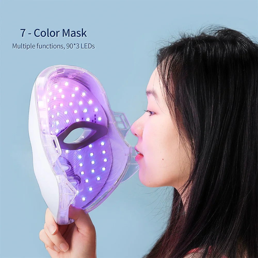 7-Color LED Face & Neck Rejuvenation Mask