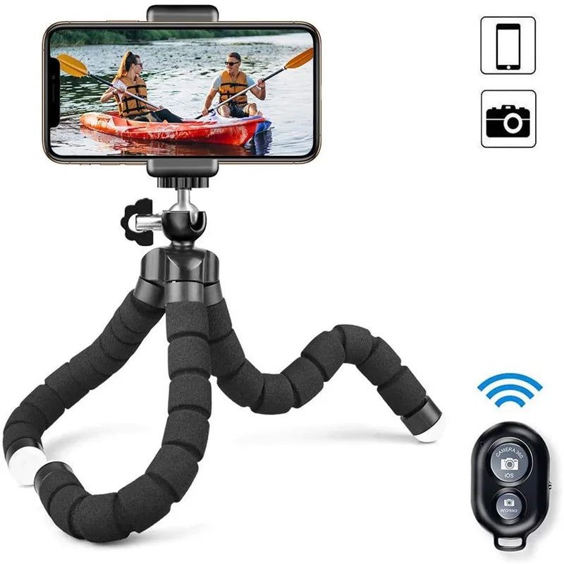 Flexible Octopus Tripod with Phone & Camera Mount