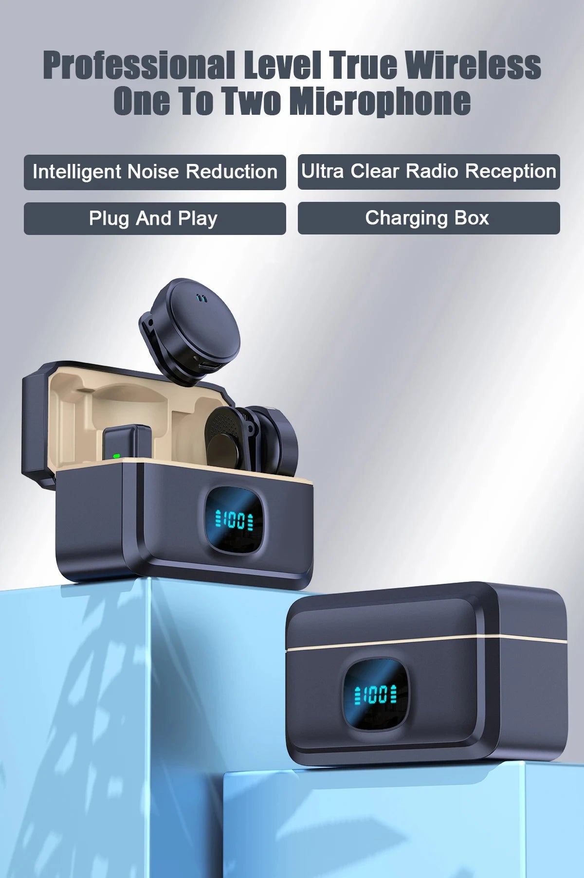 2.4GHz Wireless Magnetic Lavalier Microphone