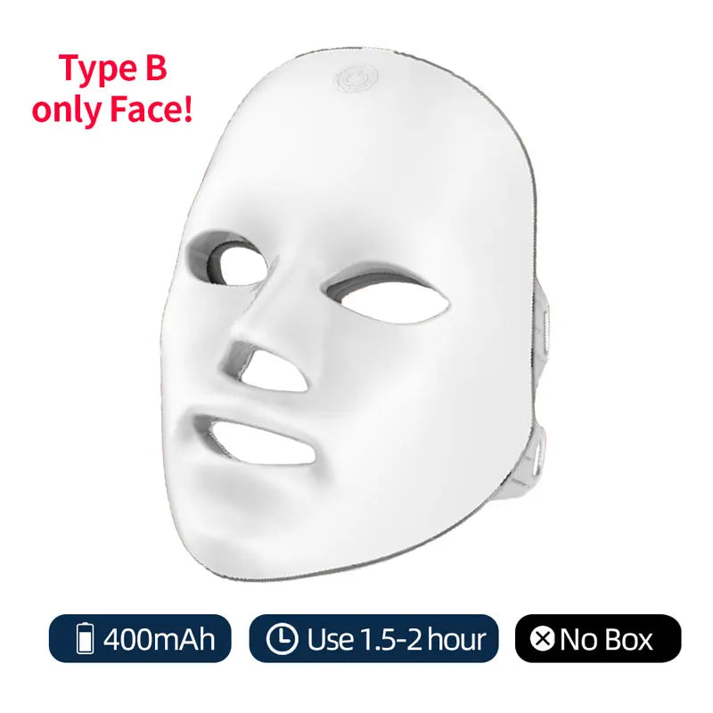 7-Color LED Face & Neck Rejuvenation Mask