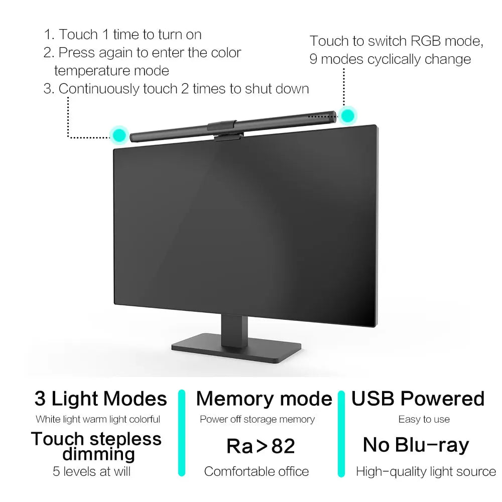 RGB Monitor Light Bar with Ambient Backlight