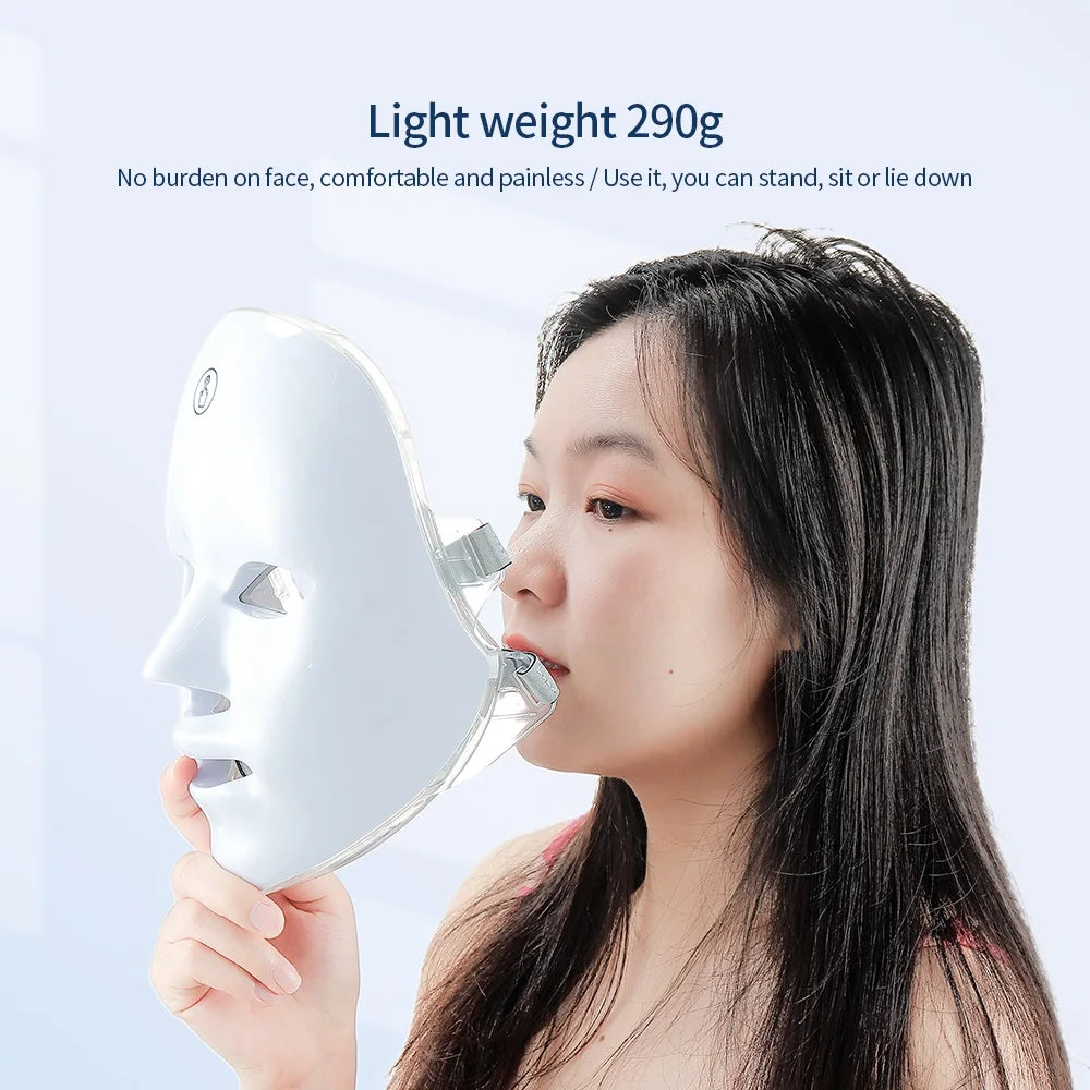 7-Color LED Face & Neck Rejuvenation Mask
